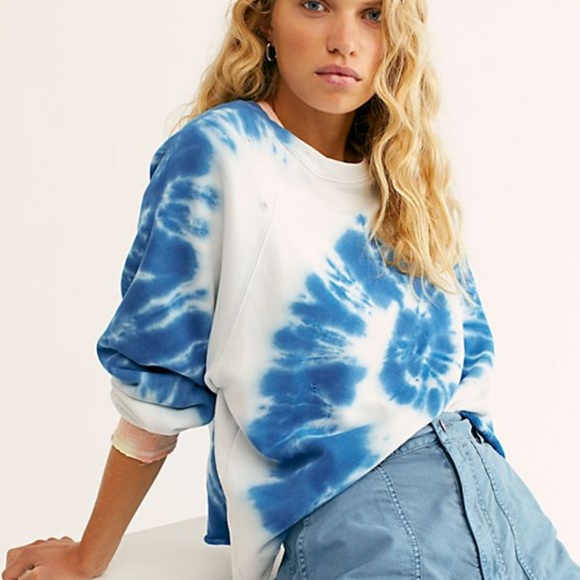 Free People Sweaters - FREE PEOPLE "Tahoe Tye- Dye Pullover Sweater" NWT